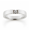 Billede af Allia. ring, 1* syn. zirk. 3,0 mm. sølv 925s. (br. 3,7-tk. 2,2 mm.)