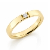 Billede af Alliancering 14 kt. 1* 0,07 w/vs. (br. 3,1-tk. 1,9 mm.)