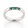 Billede af Alliance ring 3* smaragd a ca. 0,06 ct. 14 kt. hvg.