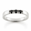 Billede af Alliancering 3* 0,07 black, sølv 925s