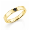 Billede af Alliancering 14 kt. 1* 0,07 black
