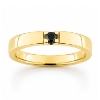 Billede af Alliancering 14 kt. 1* 0,07 black