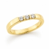 Billede af Alliancering 3 brillanter 0,08 w/vs. 14 kt. guld