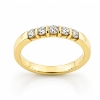 Billede af Alliancering i 14 kt. m. 5 brillanter 0,08 w/vs.