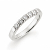 Billede af Alliancering 5 brillanter 0,08 w/vs. 14 kt. hvidguld