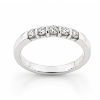 Billede af Alliancering 5 brillanter 0,08 w/vs. 14 kt. hvidguld