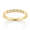 Billede af Alliancering i 14 kt. m. diamanter 5* 0,02 w/vs.