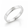 Billede af Alliancering brillant 0,02 ct.  w/vs. 14 kt. hvidguld