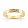 Billede af Alliancering i 14 kt. m. diamanter 3x 0,03 w/vs.
