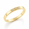Billede af Alliancering 14 kt. 3 brill. a  0,01 w/vs.