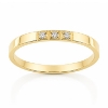 Billede af Alliancering 14 kt. 3 brill. a  0,01 w/vs.