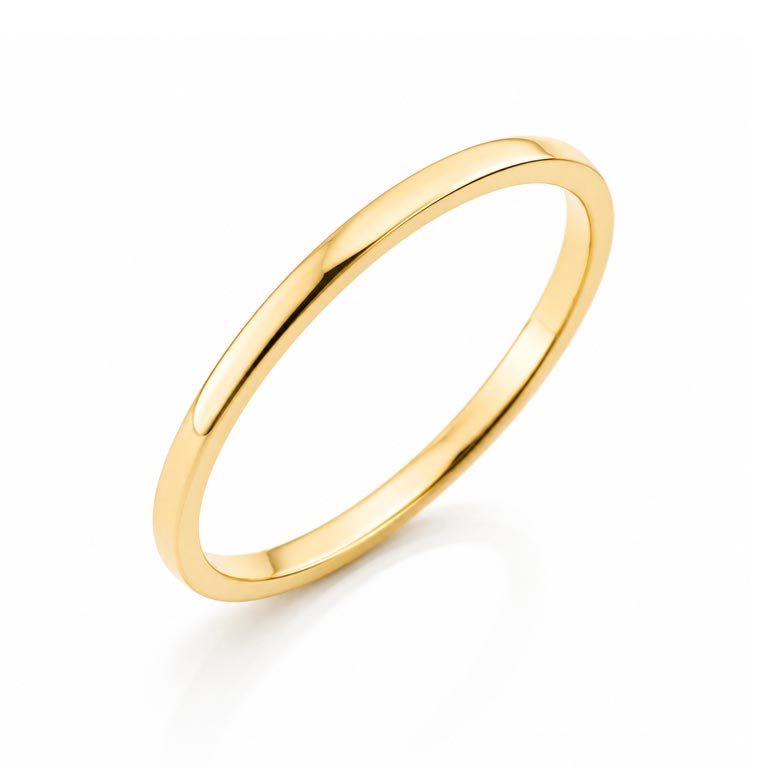 Billede af Garderring blank, bredde 1,6 mm, tyk 1,7 mm 14 kt