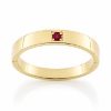 Billede af Gigtring fattet med rubin 0,04 ct. 14 kt.
