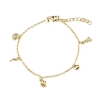 Billede af Aqua Dulce Costa armbånd forgyldt sølv (17+3 cm)