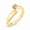 Billede af "Embrace" Ring i 14 kt. m. diamant 0,09 w/pi