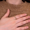 Billede af Vielsesringe kugler hele vejen rundt, br. 3,7 mm. massiv  14 kt.