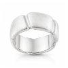 Billede af Ring bølget med felter, massiv, br. 9,5 mm. 925s.