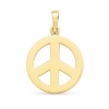 Billede af Vedhæng, fredstegn (peace tegn) hj. 22 mm. 925s forgyldt