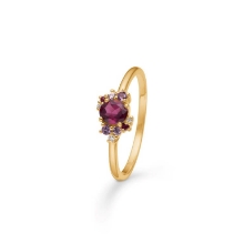 Billede af Mads Z "Four Seasons - Autumn Petite" ring 14 kt. guld m. ægte sten (str. 52)