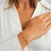 Billede af Mads Z "Four Seasons" armbånd 14 kt. guld m. ægte sten (16+2 cm)