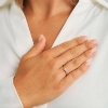 Billede af Mads Z "Céleste" ring 14 kt. guld m. 0,10 ct. w/si brillanter (str. 60)