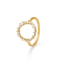 Billede af Mads Z "Lucia" ring 14 kt. guld m. 0,25 ct. brillanter (str. 54)