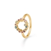 Billede af Mads Z "Luxury Rainbow Orbis" ring 14 kt. guld m. ægte sten (str. 54)