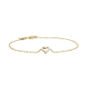 Billede af Mads Z "Tender Heart" armbånd 14 kt. guld m. 0,07 ct. brillant (16+2 cm)