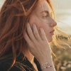 Billede af Mads Z "Tender Heart" armbånd 14 kt. guld m. 0,07 ct. brillant (16+2 cm)