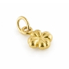 Billede af Vedhæng massiv firkløver,ovalt øsken, dia. 13,0 mm., tyk. 4,5 mm. 14 kt. facon 5,2 gr.