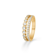 Billede af Mads Z "Diamond Duet" ring 14 kt. guld m. 0,545 ct. brillant (str. 58)
