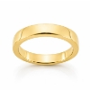 Billede af Båndring kantet massiv, u/sten, br. 4,1 mm. 14 kt. 