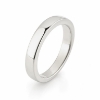 Billede af Båndring kantet massiv, u/sten, br. 4,1 mm. 14 kt. hvg.