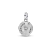 Billede af Pandora Sommerfugl Medaljoncharm sølv + forgyldt metalblanding m. zirkonia