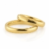 Billede af Vielses & Forlovelses ringe,oval profil 3,1 * 2,0 mm. 14 kt. 