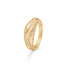 Billede af Mads Z "Eternal Flame" ring 14 kt. guld m. 0,20 ct. brillanter (str. 52)