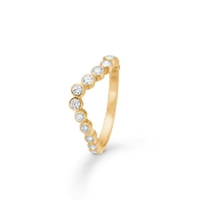 Billede af Mads Z "Freya" ring 14 karat guld m. 0,54 ct. brillanter (str. 60)