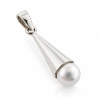 Billede af Vedhæng fv. perle 7-7½ mm. 14 kt. hvg.