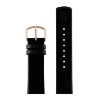 Billede af Arne Jacobsen Sort Læderrem (20 mm) - 40 mm ur