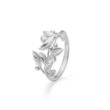 Billede af Mads Z "Olive Love" ring sølv m. cz (str. 50)
