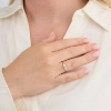 Billede af Mads Z "Solis Shine" ring 8 kt. guld m. cz (str. 50-60)