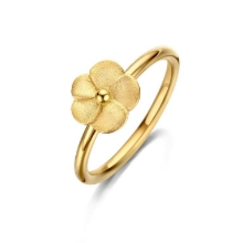 Billede af Spirit Icons Bloom ring forgyldt sølv (str. 48)