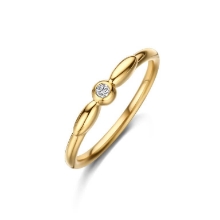 Billede af Spirit Icons Cornelia ring forgyldt sølv m. cz (str. 54)