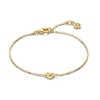 Billede af Spirit Icons Infinity Heart armbånd forgyldt sølv (17+2 cm)
