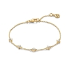Billede af Spirit Icons Jazz armbånd forgyldt sølv m. cz (17+2 cm)