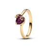 Billede af Pandora Disney The Nightmare Before Christmas Sally Lilla Hjerte ring forgyldt metalblanding m. krystal (str. 58)