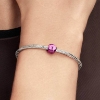 Billede af Pandora Pink Mariehøne Minicharm sølv