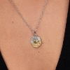 Billede af Pandora Krebsen Stjernetegn Medaljoncharm sølv/forgyldt metalblanding m. cz (Cancer)