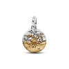 Billede af Pandora Skorpionen Stjernetegn Medaljoncharm sølv/forgyldt metalblanding m. cz (Scorpius)