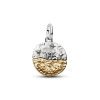 Billede af Pandora Stenbukken Stjernetegn Medaljoncharm sølv/forgyldt metalblanding m. cz (Capricornus)
